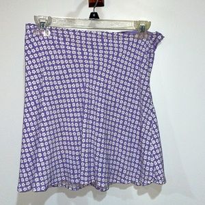 Ditsy Floral Purple Mini Skirt